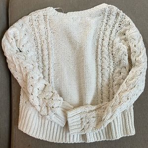 Aero Cream Cable knit sweater